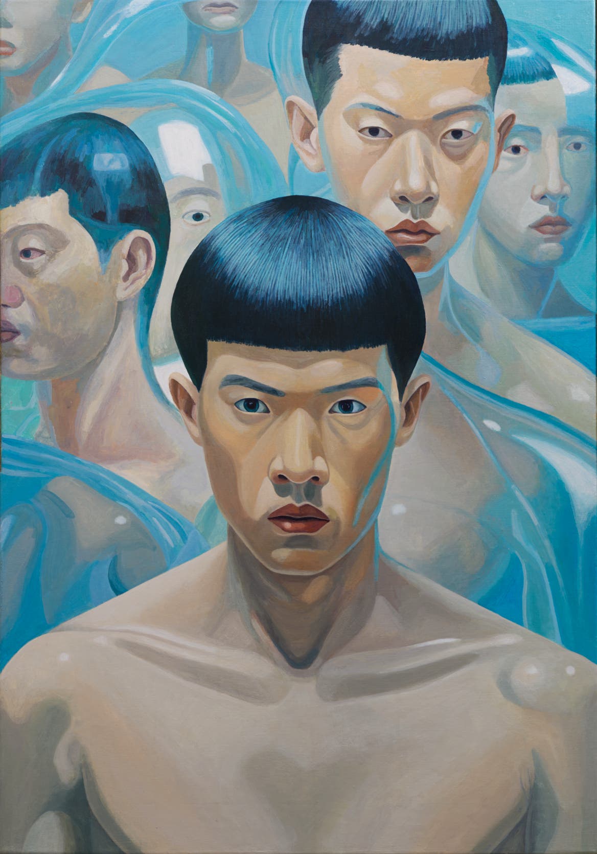 'lithium' - painting by seppe de roo - acrylic on canvas - 100 x 70 cm - 2024