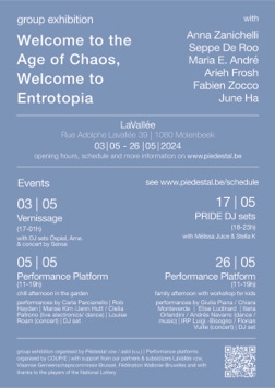 flyer exhibition ‘Welcome to the Age of Chaos, Welcome to Entrotopia!’ 