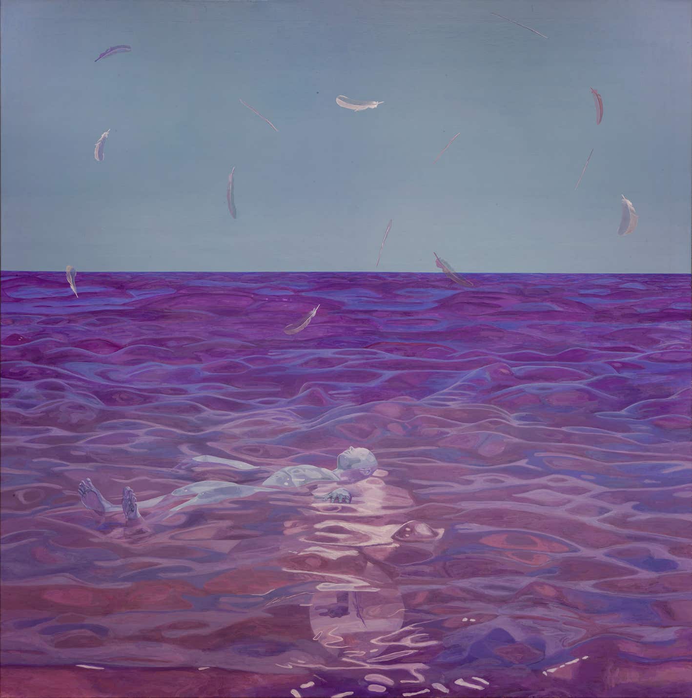 ‘icaro3000’ - painting by seppe de roo - acrylic on canvas - 200 x 200 cm - 2022